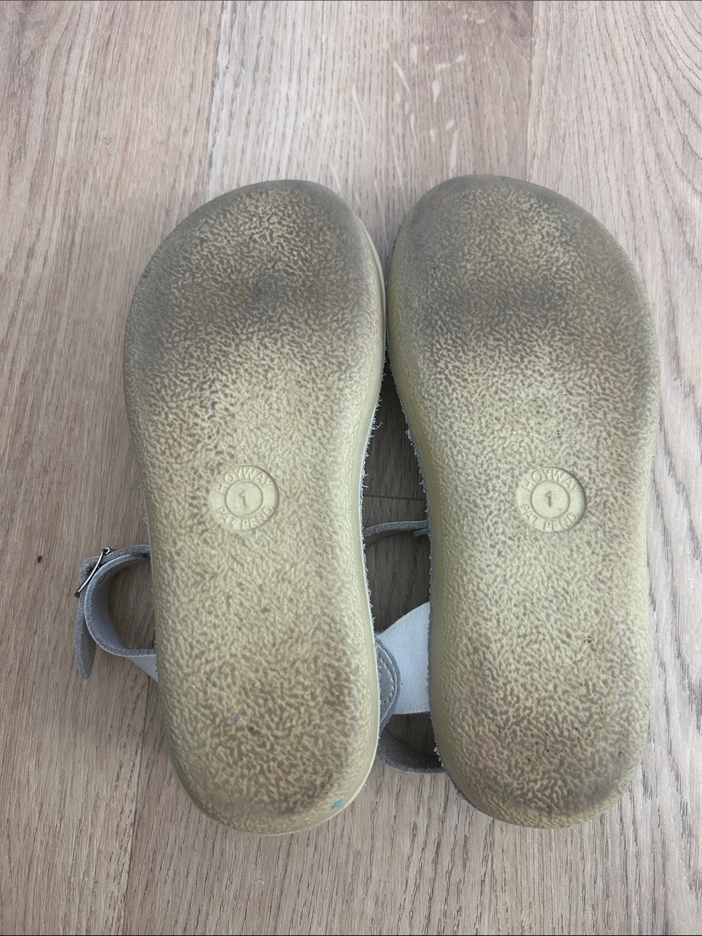 Hoyway Girls Sun-San Surfer White Salt Water Sandals Size 1 - Picture 6 of 6
